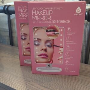 NWT Pursonic LED Touch Dimmable Vanity Makeup Mirror